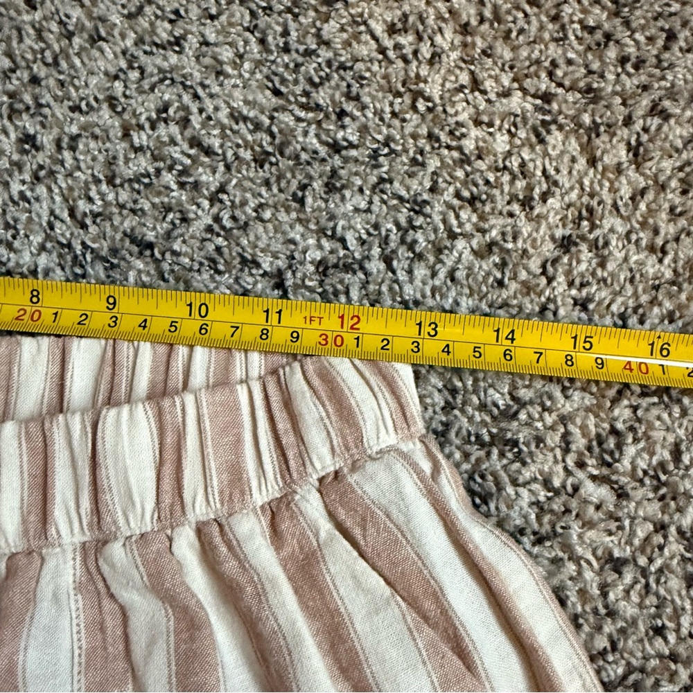 Mary Lawless Lee X Splendid Striped Linen Blend Wide Leg Pants Women’s Size L - Picture 11 of 14